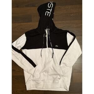 Rare Vintage Y2K Lacoste Zip Embroidered Hoodie Men’s Sz XL Check Measurements